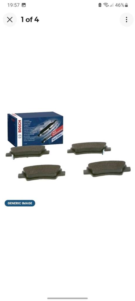 BOSCH 0986461769 Brake Pad Set For Disc Brake Rear For Audi Citroen DS Ford Seat