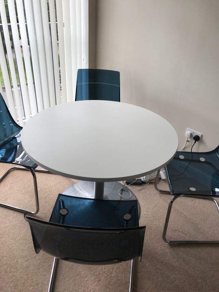 IKEA DOCKSTA Table & 4 TOBIAS Chairs – Good Condition