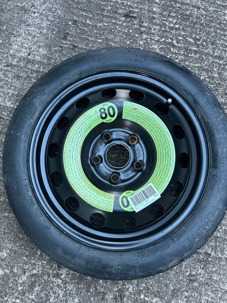 VW Golf space saver spare wheel 