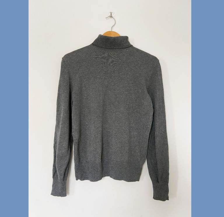 Grey turtleneck jumper - Eur M