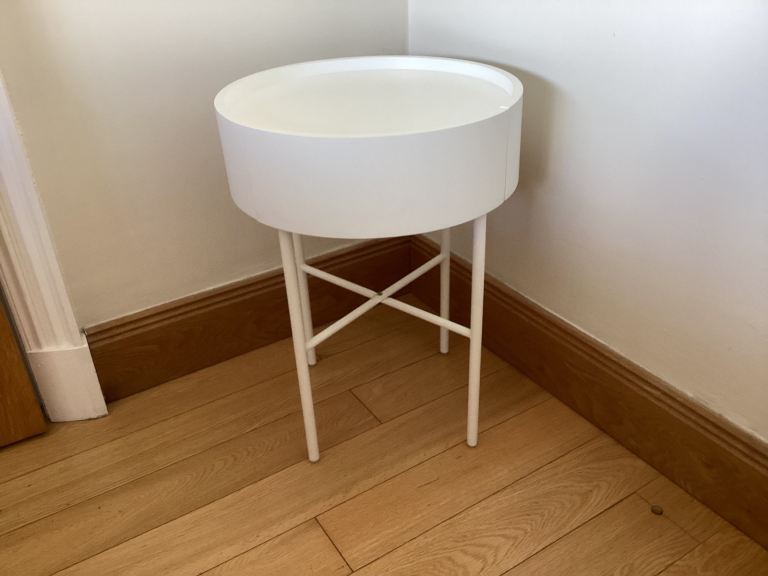 Marks and Spencer White Bedside Table
