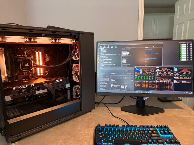 Fractal North XL Gaming pc i9-14900K 64G ddr5 2tb z790 with original ...