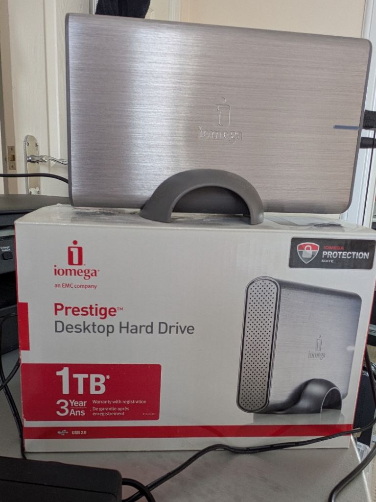 Iomega Prestige Desktop Hard Drive 1TB