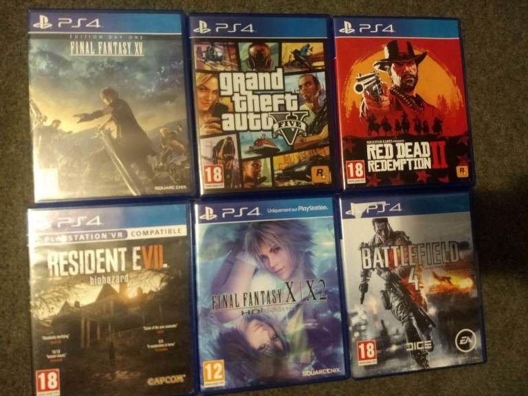 image for PS4 videgames. (Descenders, Riders republic, conan exiles, FC24, FIFA23 etc)