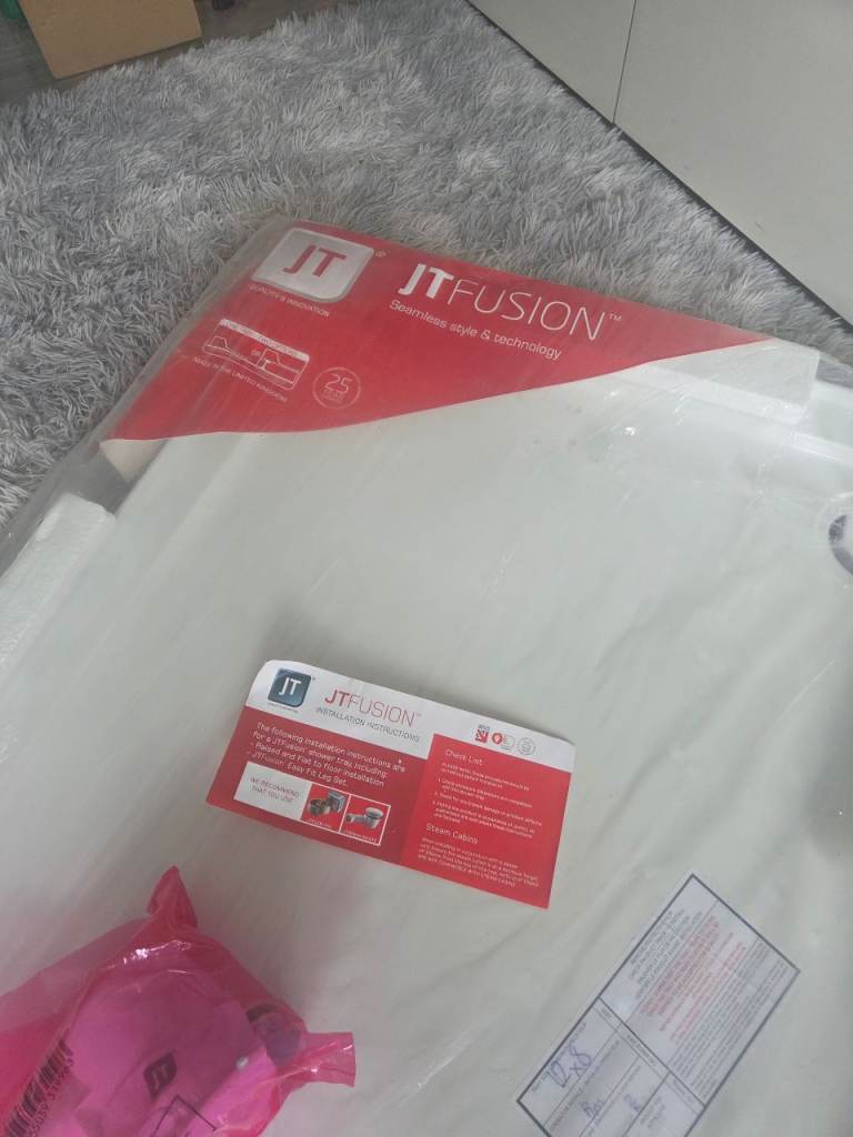 JT Fusion 1200 x 800mm Rectangle Shower Tray with Concealed Waste