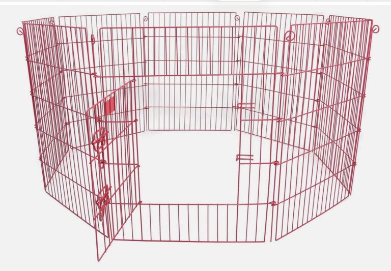 Brand new pink metal pen enclosure, tall, dogs, puppies, rabbits, indoor or outdoor 