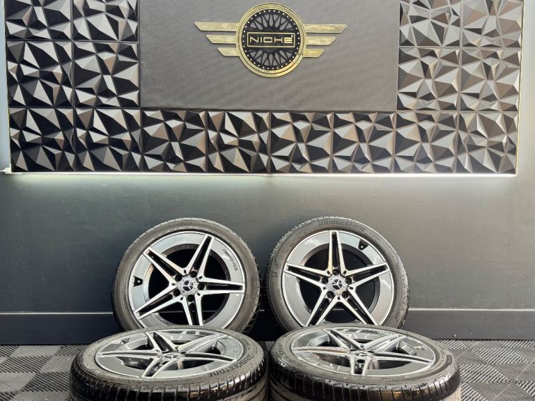 18” inch genuine mercedes amg alloys wheels c a class cla premium vito viano