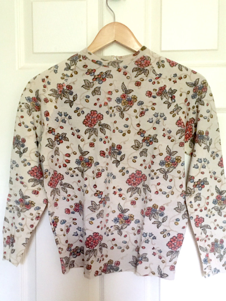 VINTAGE LADIES JUMPER by SCHERRER 1950 retro style S/M 10/12