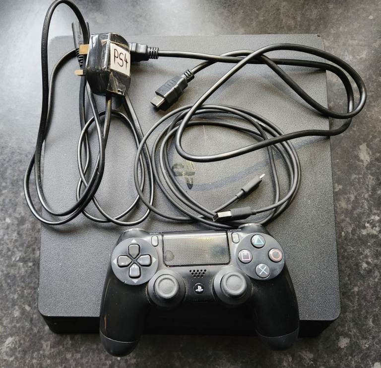 Sony PlayStation 4 Slim 500GB With GENUINE PS4 CONTROLLER. QUICK SALE!!