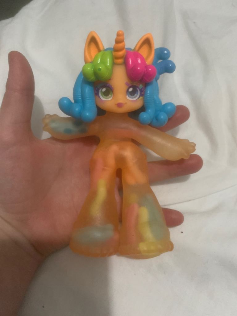 Water doll fidget with squishy bones inside 