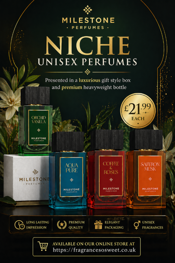 Niche unisex perfumes available at fragrance so sweet