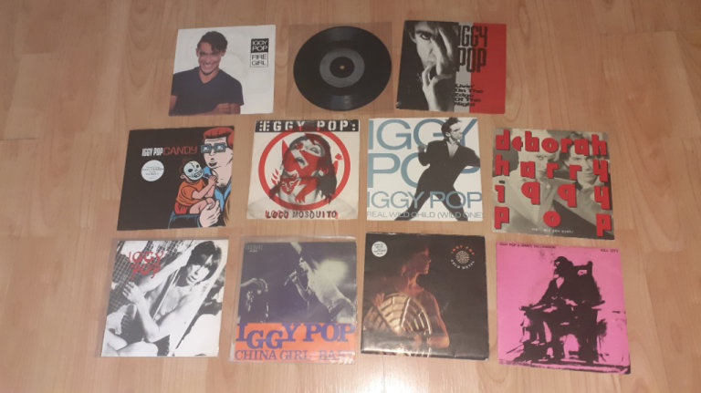 11 x iggy pop vinyl singles rare spanish 
