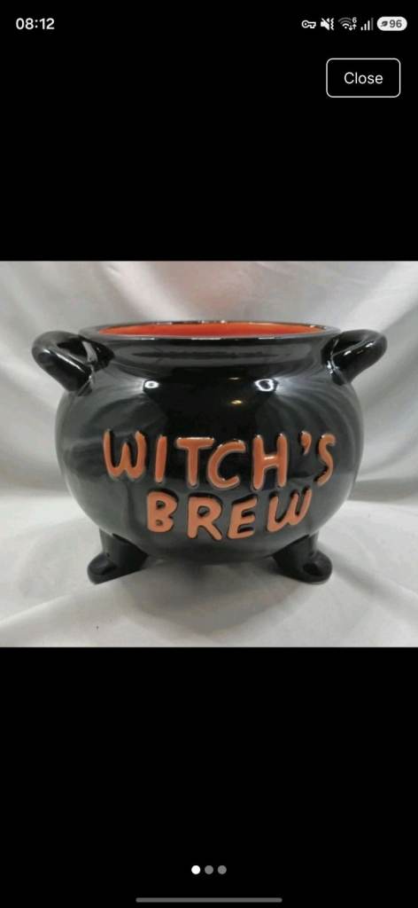 Halloween tkmaxx decor witches brew ceramic cauldron black orange look halloween 🎃