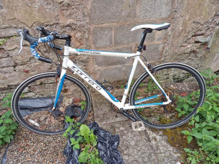 Carrera Road Bike - White and Blue, Good Condition