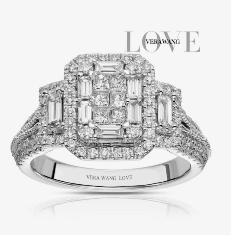 Vera Wang 0.95ct Engagement Ring 18ct White Gold Cost £5,500