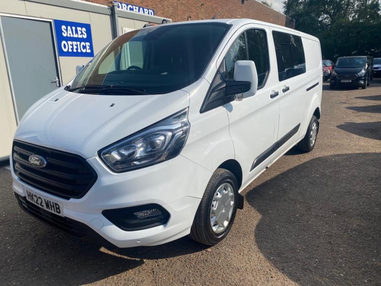 2022 22Reg Ford Transit Custom Trend LWB 6sts crewvan 2.0TDCi 130BHP Euro6 +VAT
