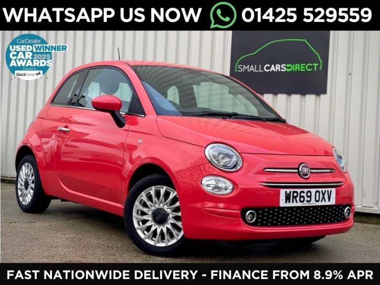 2019 Fiat 500 1.2 Lounge Euro 6 (s/s) 3dr HATCHBACK Petrol Manual