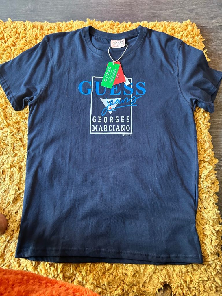New Guess Georges Marciano T-Shirt – Men's Size L, Navy