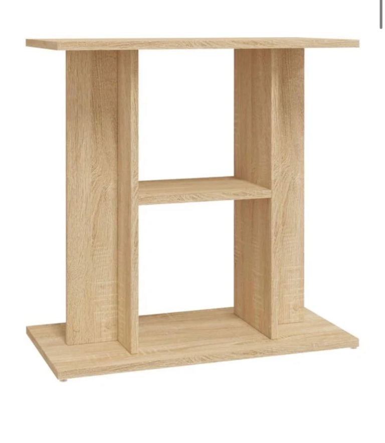 Aquarium Stand Sonoma Oak 60x30x60 cm Engineered Wood