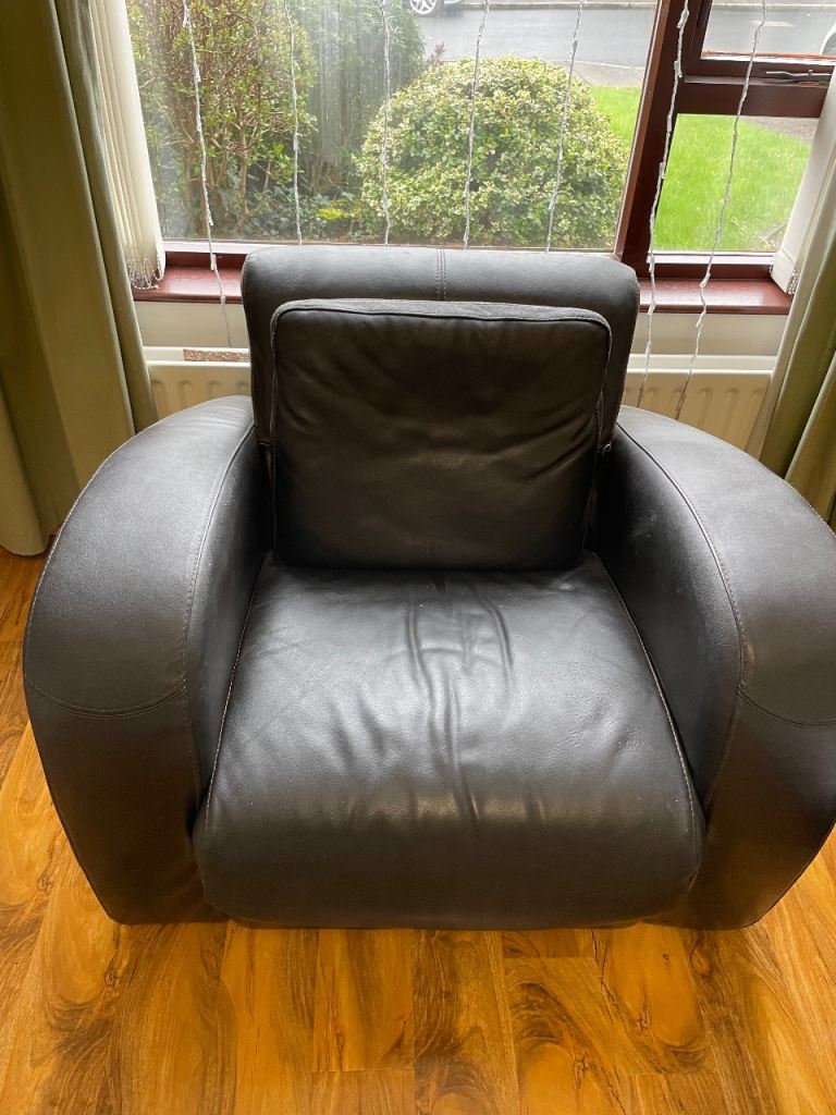 Leather Sofa Set for Sale – 3 Seater + Single Seater