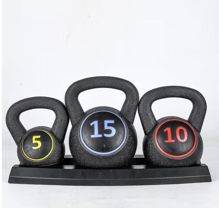 5,10,15kg kettle bells with flat base 