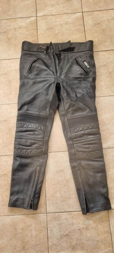 Ashman leather motorcycle trousers
