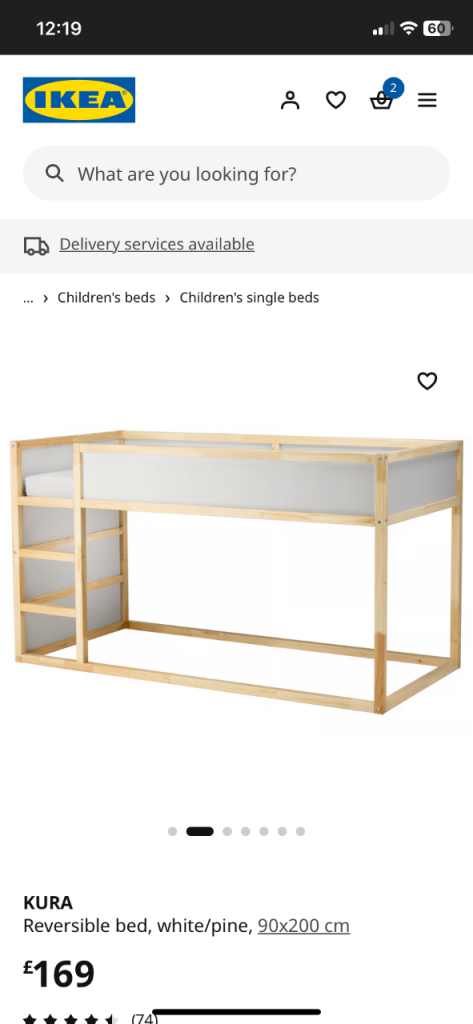 Free Ikea Kura bed 