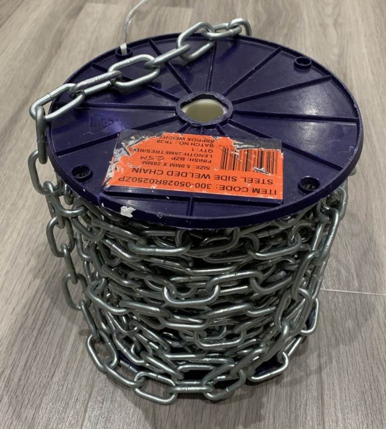 Straight Link Side Welded Chain 5 x 28mm