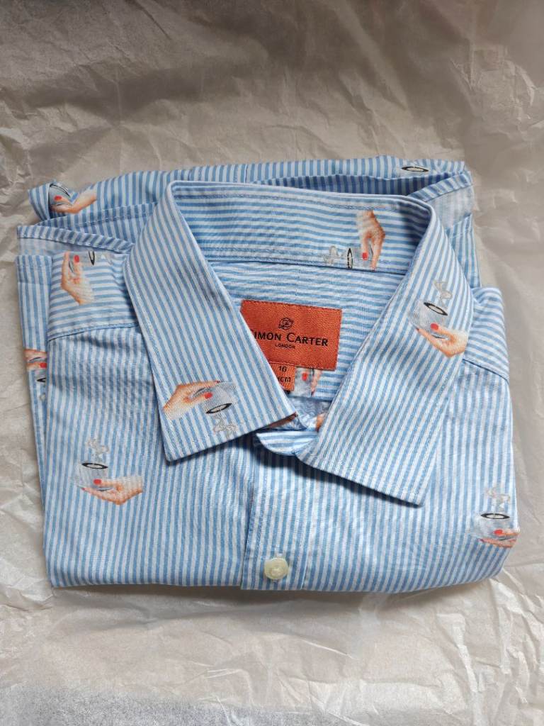 Simon Carter man's designer shirt size 16