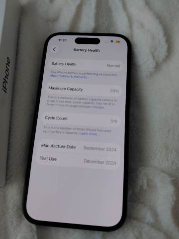 Iphone 15 128gb unlocked (93% battery) | in Lincoln, Lincolnshire