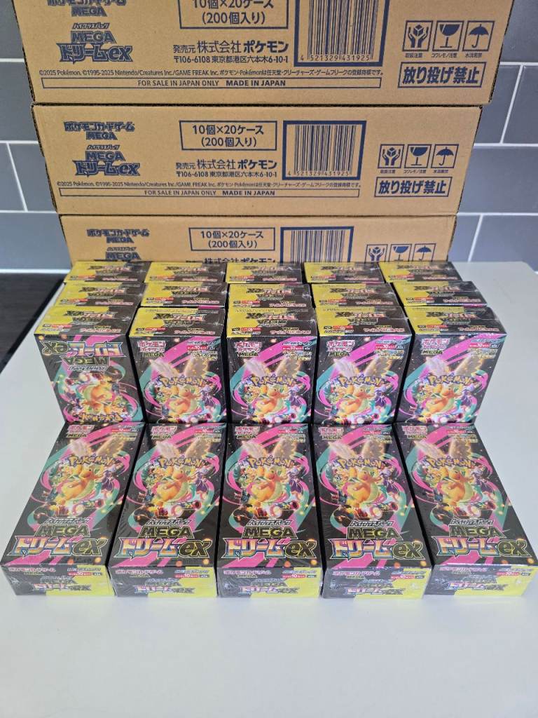 MEGA Dream League EX Japanese Pokémon TCG Booster Boxes - NEW