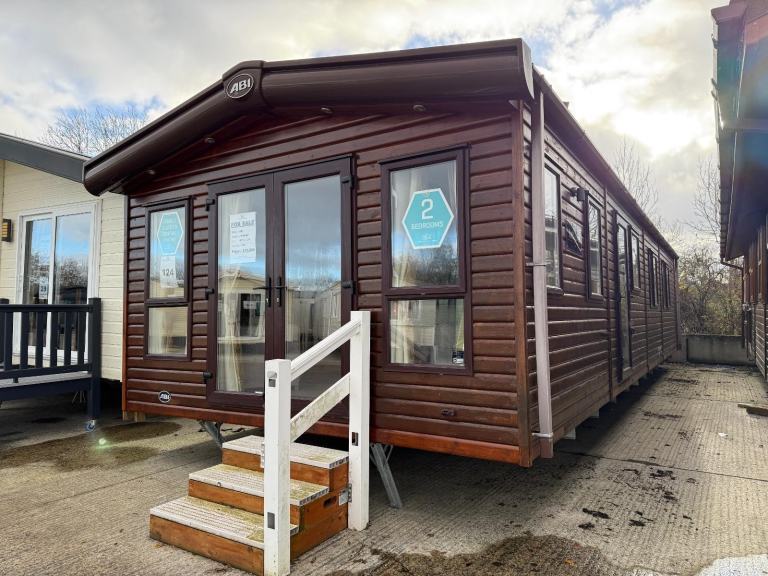 40x13 Wood Clad Static Caravan - DG, CH, French Doors - Offsite Sale / Own Land