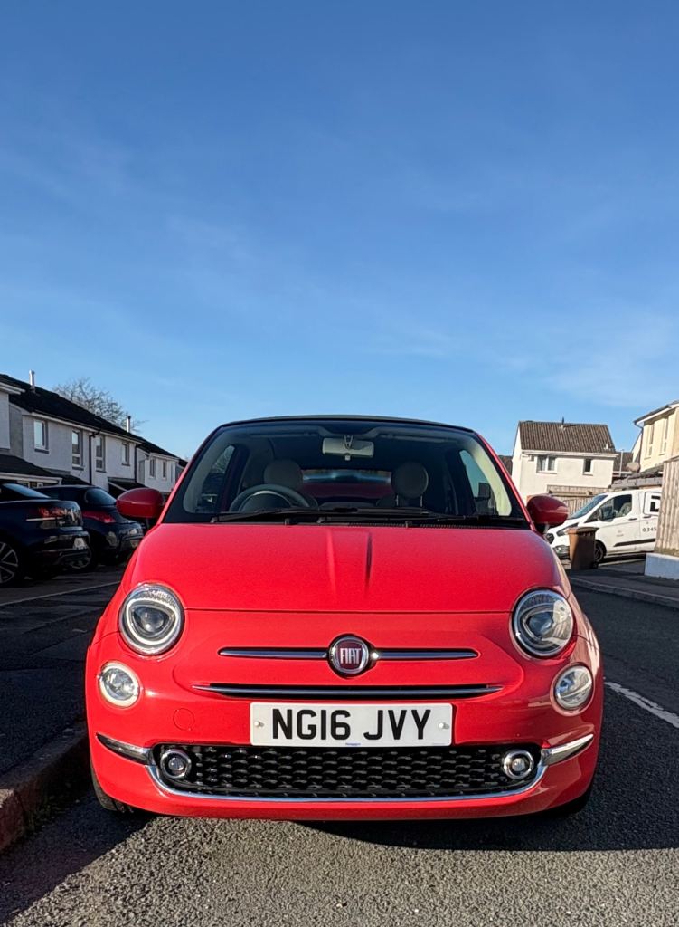 Fiat, 500, Convertible, 2016, Manual, 1242 (cc), 3 doors