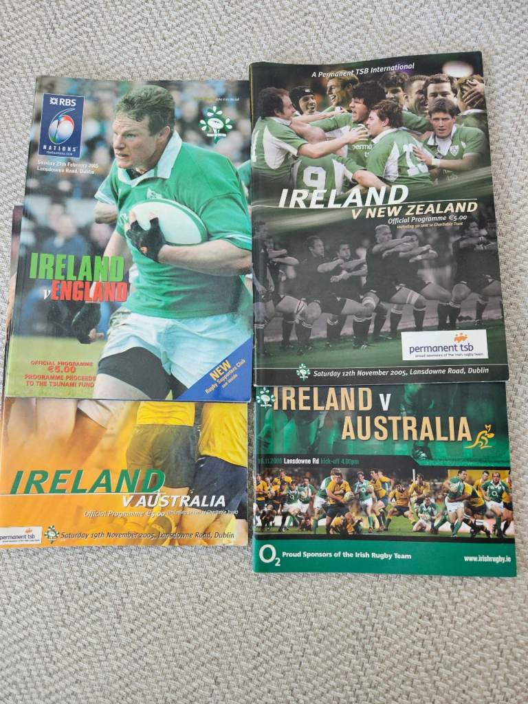 16 x Rugby International Programmes