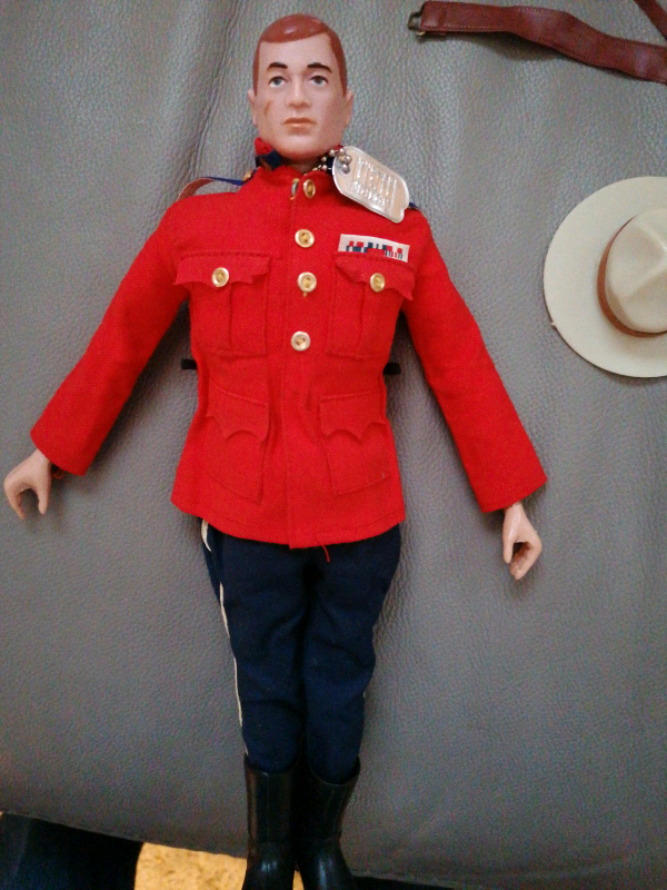 Action man vintage talking Mounty