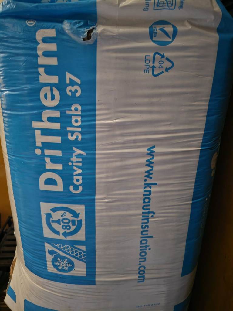 Knauf DriTherm Cavity Slab 37 Insulation 100mm– New, Unused