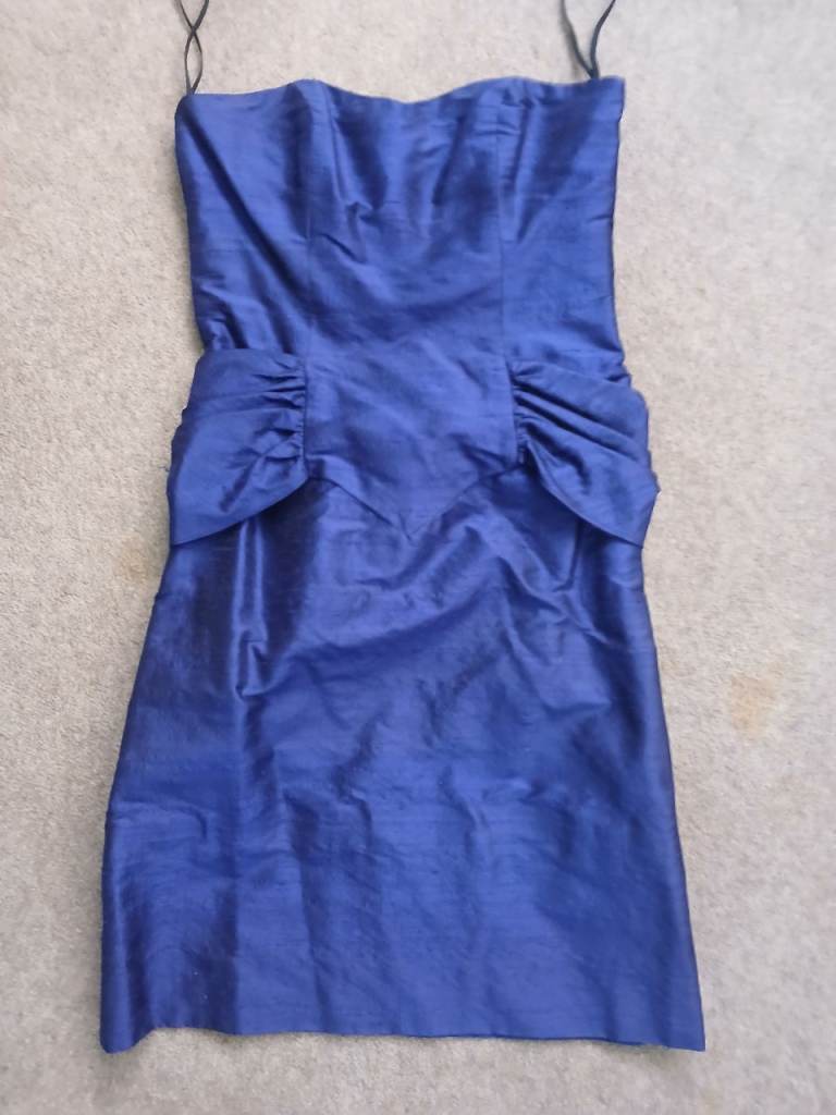 Blue Silk Evening Dress