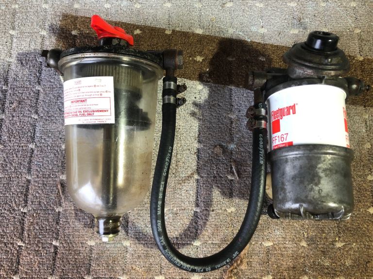 Boat water separator filter