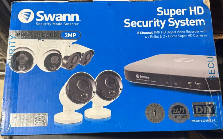 Swann Super HD Security System - 8 Channel DVR with 6 Cameras