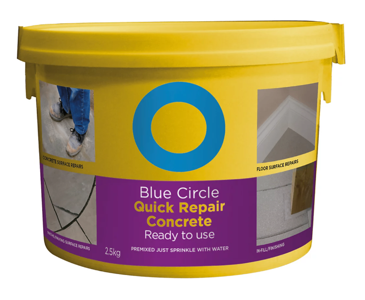 Blue Circle Quick repair Concrete, 2.5kg Tub - Ready mixed