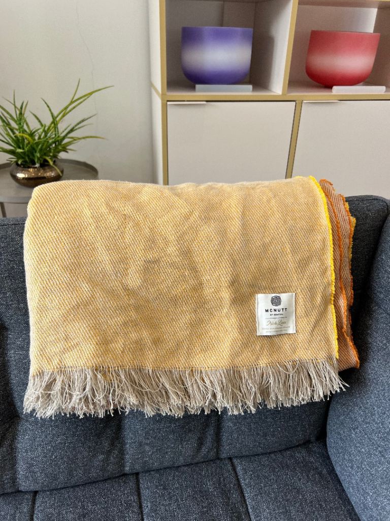 McNutt Irish Linen Throw Blanket - “Florence” £25 ONO