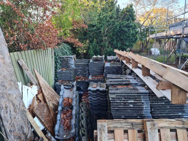 Double roman concrete tiles