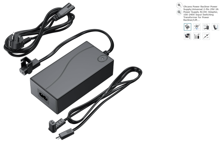 Universal 2-Pin 29V 2A Power Supply AC/DC Adapter, 100-240V Transformer|| Brand new 50% off price 