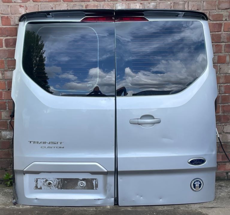 Ford Transit Custom Rear Doors Moondust Silver with Windows Offside Nearside MK1 2013-2023