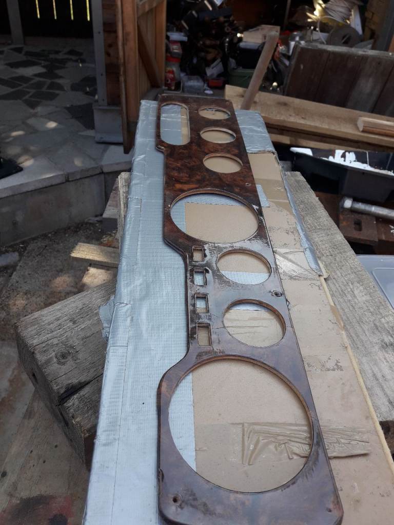 reliant scimitar wood effect dashboard cover