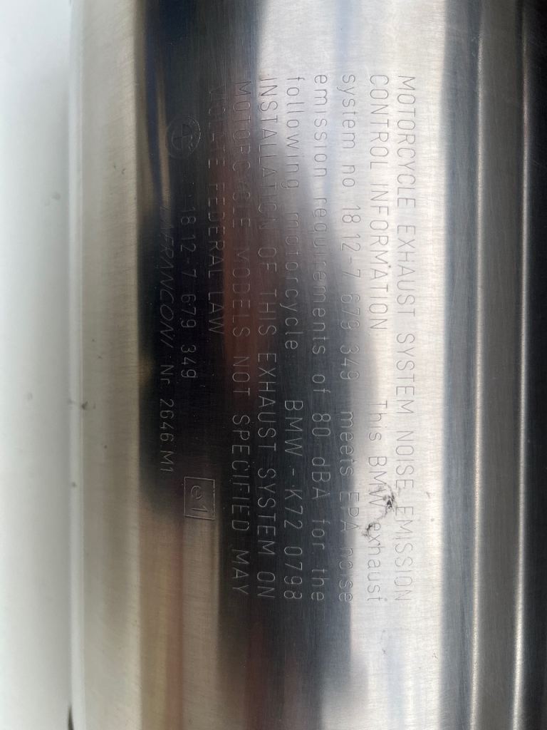BMW exhaust 