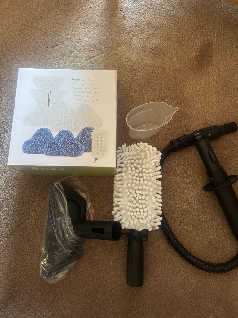 Steam Cleaner Attachments & Microfibre Cloths – New
