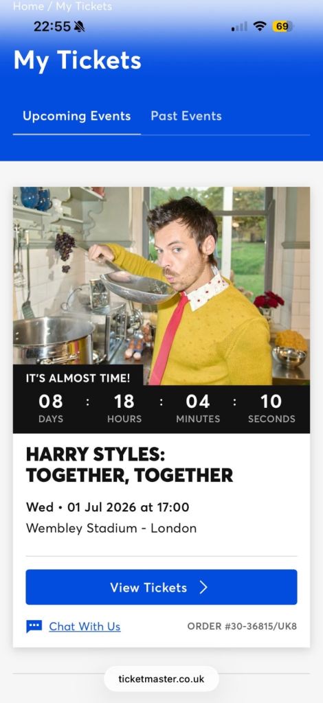 Harry styles together tickets Front Standing North General Admission
