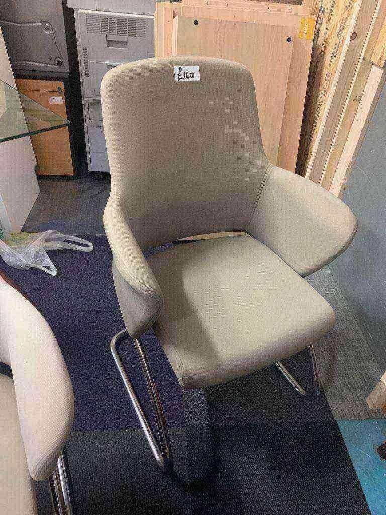 Used Senator office reception arm chair oat meal £160 each