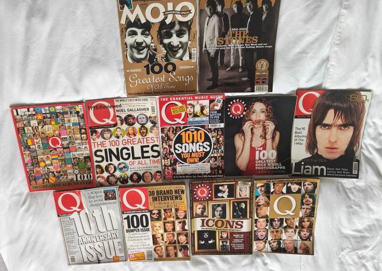 Q Music Magazine Collectors Editions - Job Lot Bundle